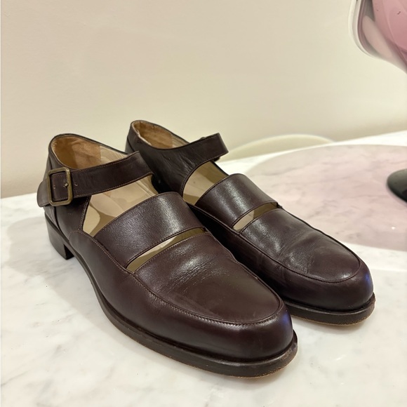 Giorgio Armani Shoes - Vintage Giorgio Armani Dark Brown Leather Loafers